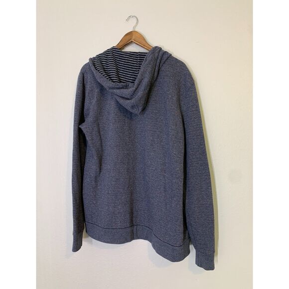 AX Armani Exchange Blue Full Zip Jacket Womens Sz XL Hooded Confetti Style - Picture 3 of 8